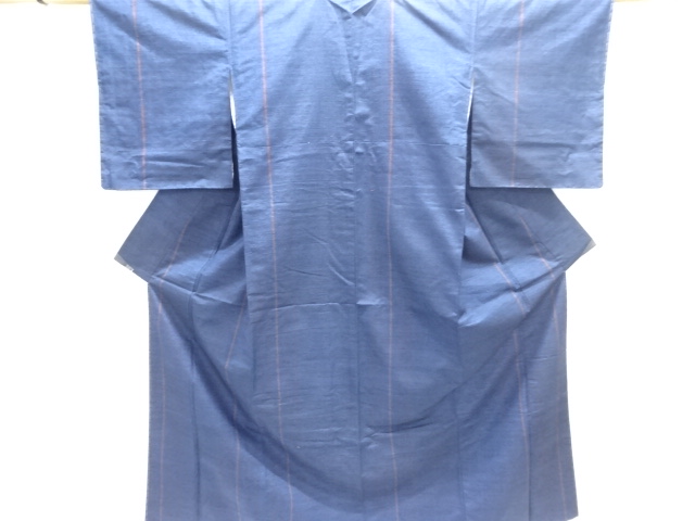 JAPANESE KIMONO / TSUMUGI / WOVEN STIRPE